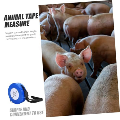 Animal Body Measuring Tape 2.5m Blue Cattle Goat Pig Weight Tape Measure for Livestock Chest Girth Measurement in Farming and Veterinary Use Style