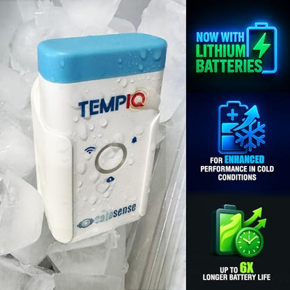 TEMPIQ Remote WiFi 2-Pack Temperature & Humidity Sensor - App Integration, Alerts, Helps Monitor 2nd Home, AirBnb, RV, Pets,Freezer and Server Room, Indoor & Outdoor Hygrometer & Thermometer - style: 2-Pack (Lithium Batteries)