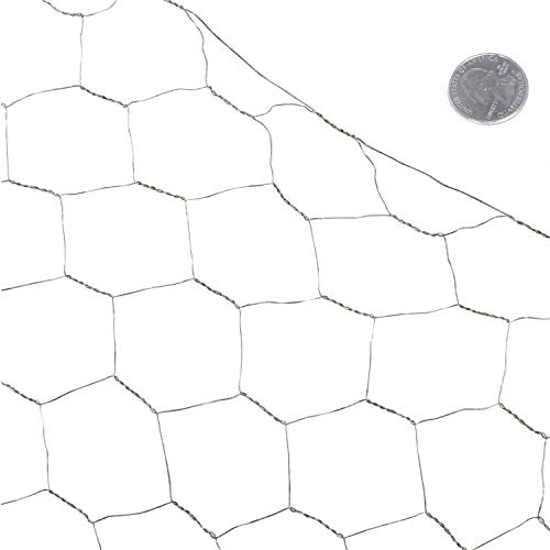 Fencer Wire 20 Gauge Galvanized Poultry Hex Netting with 2 inch Mesh - size: 6 ft. x 150 ft.