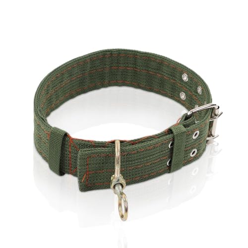 Sheep Collar, Non-Slip Nylon Adjustable Goat Collar Livestock Neck Strap for Farm Ranch Calf Goat Cow Horse Sheep Small Animal Accessories, Total Length 30in (L) - size: L