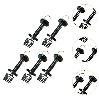 Electric Fence Gate Handle Spring 5-Pack Spring-Loaded Gate Handles, Replacement Parts for Garden & Farm Fences