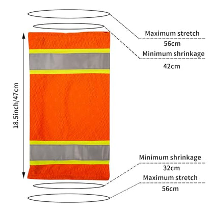 High Visibility Reflective Unisex-adult Work Leg Gaiter,Hi Vis Reflective Classic Two-tone Mesh Leg Gaiters