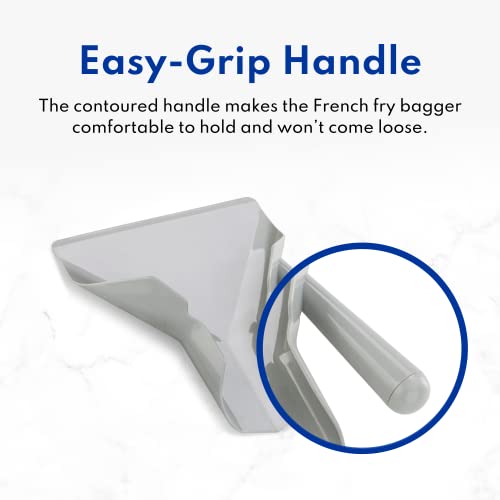 New Star Foodservice 37791 Polycarbonate Commercial French Fry Bagger with Dual Handle - size: Dual Handle