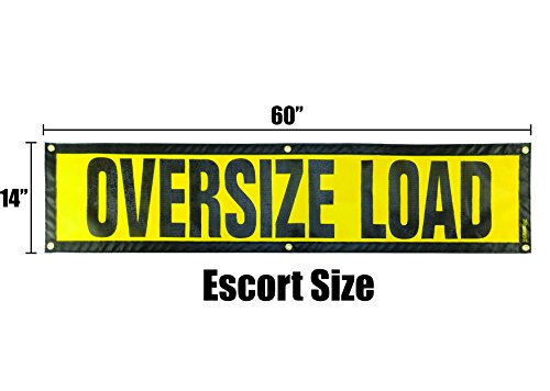 Oversize Warning Products - Grommet Escort Oversize Load Sign - Made in USA