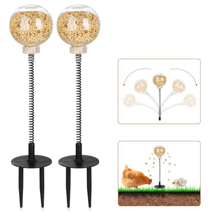 Peck Toy, Interactive Slow Feed Release Toy for Your Flock, Chicken Slow Feeder Boredom Busting Fun Maintain Your Hens Entertained(2 Pack) - size: 2 Pack