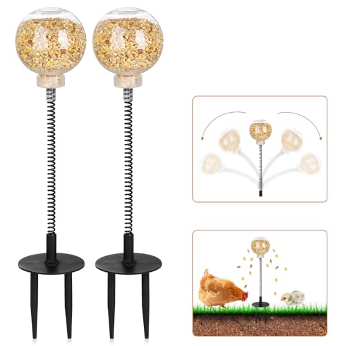 Peck Toy, Interactive Slow Feed Release Toy for Your Flock, Chicken Slow Feeder Boredom Busting Fun Maintain Your Hens Entertained(2 Pack) - size: 2 Pack
