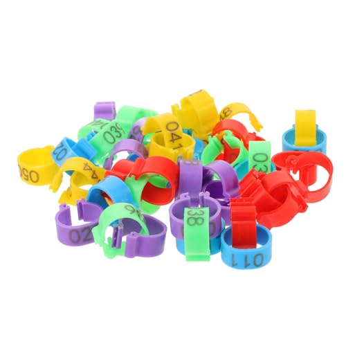 150pcs Poultry Leg Marking Reusable Chicken Identification Bands Bright Color Foot Clips for Easy Breed Separation Lightweight and Convenient for Poultry Care