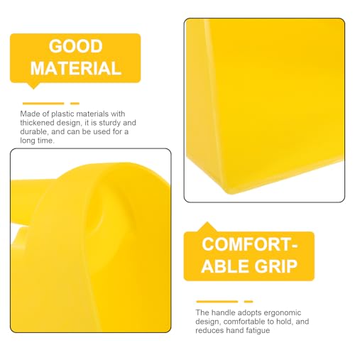 Sosoport Thickened Feed Shovel with Large Capacity Ergonomic Handle for Livestock and Poultry Feeding 7.87X7.08X5.70 Inch Durable Farm Scoop Tool
