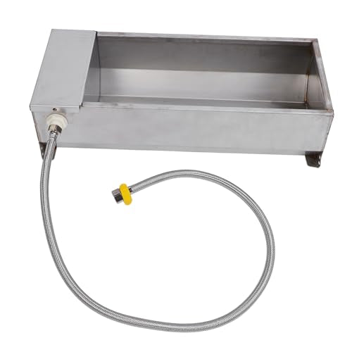 ZJchao Large Capacity Automatic Livestock Trough, Animal Drinking for Geese, Cows & Poultry, 19.69 x 8.27 in, Compatible with Farm Breeding Places