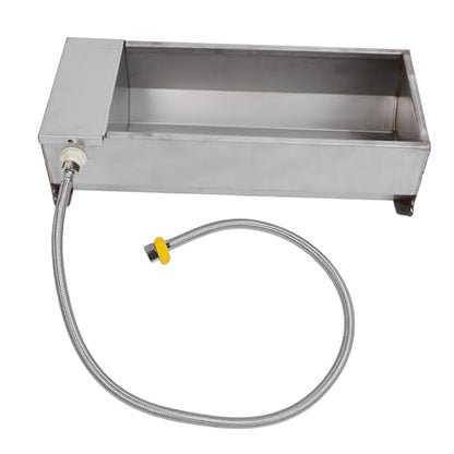 ZJchao Large Capacity Automatic Livestock Trough, Animal Drinking for Geese, Cows & Poultry, 19.69 x 8.27 in, Compatible with Farm Breeding Places