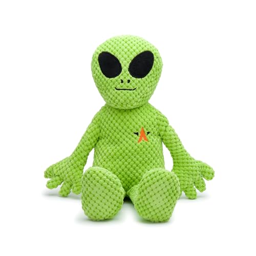 fabdog Floppies Plush Dog Toy - Cute & Durable Squeaky Dog Toys - Best Squeak Toy for Puppies and All Breeds | Ideal Pet Gift| Large Alien - color: Alien, size: Large