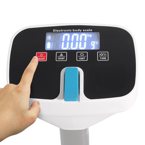 Digital Medical Scale,Professional Height and Weight Physicians Scale for Hospital, School, Beauty Salon.Measuring Range: 0.44 lbs - 440 lbs,2.3 ft - 5.8 ft. - size: 440lbs