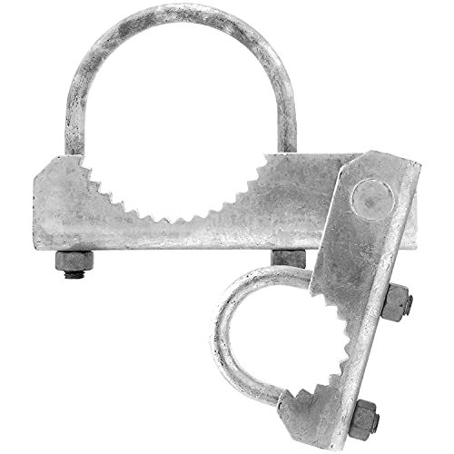Chain Link Fence 180 Degree Commercial Duty Gate Hinge-for 6-5/8" Outside Diameter Gate Post/Pipe & 1-5/8 Thru 1-7/8" Gate Frames. CASE Qty 4 - size: 6-5/8" Post - Case(4 Pack)