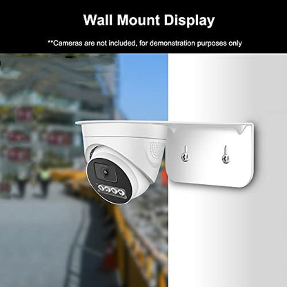 2-Pack Heavy-Duty L-Shaped Dome Camera Mount Bracket | Universal Metal Wall Mount for Hikvision, IP & CCTV Security Cameras | 18LBS Capacity, Indoor/Outdoor Use