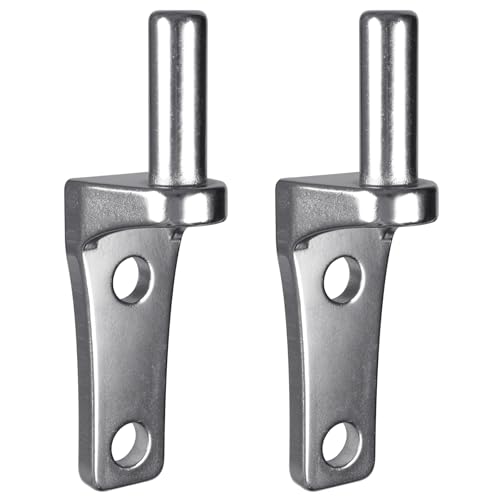 Insaga 2Pack Wall Mount Gate Hinge Cast Farm Gate Hinges Heavy Duty No Welding Design for Outdoor Chain Link Metal Fence Gates with 5/8'' Pin (Screws Not Included) - color: Wall hinge-B