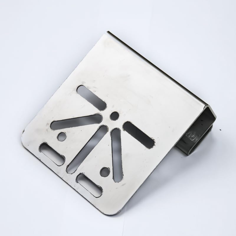 ZT-NET Stainless Steel Gutter Mount for Eufy Security SoloCam S340 | Bracket for Solar Security Camera Holder Anti-Rust Screws, No Drill Installation Compatible with IP PTZ Dome Cameras