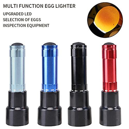 1pc Led Egg Tester, 9 Led Egg Candler for Monitoring Egg Incubator Brooder Hatching Chicken Incubation Equipment Chicken Tool (Random Color)