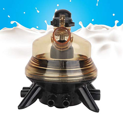 150ml Cow Milk Collector, Replacement Milking Machine Part with Plastic Base for Dairy Farm Cow and Sheep Milking Station
