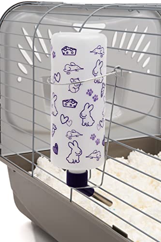Lixit 32oz Weather Resistant Water Bottles with Heavy Duty Mount for Rabbits and Ferrets (Rabbits Pack of 2) - color: Frosted, size: 32 ounces (Pack of 2)