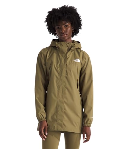 THE NORTH FACE Women's Antora Rain Parka | Breathable Waterproof Jacket, Seam Sealed, Adjustable Hood & Zip Hand Pockets - color: Cedar, size: XX-Small