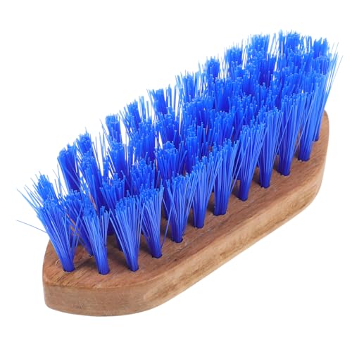 Horse Hair Cleaning Comb Stiff Bristle Grooming Brush with Ergonomic Handle Cattle and Donkeys Body Brush Massager to Circulation and Comfortable Tool
