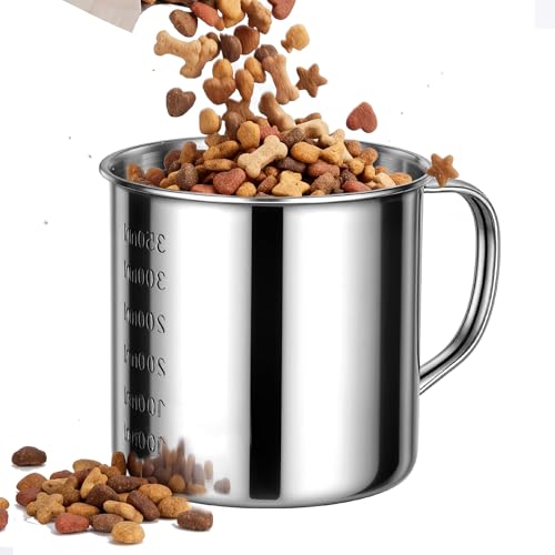 1.5 Cup Dog Food Scoop,Dog Food Measuring Cup,Pet Food Measuring Scoop for Feeding Cats, Dogs, Rabbit, Bird, Wet and Dry Ingredients,Dishwasher Safe (1.5 CUP)