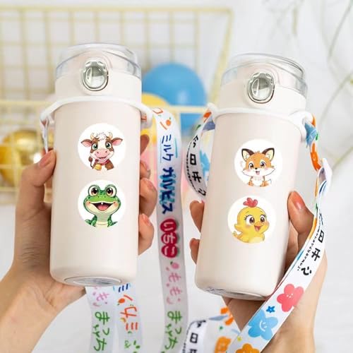 1000 Pcs Cute Animal Stickers for Boys and Girls.Waterproof Vinyl Sticker Packs for Water Bottles Phone Case Laptop Book.2 Roll 1 Inch Kawaii Stickers Bulk - color: Cute Animal