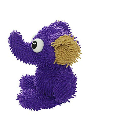 MIGHTY® 2 Pack Microfiber Medium Elephant Dog Toys | Ultra Durable Plush Toy with Multiple Layers & Reinforced Seams , Washable and Floats , Mighty® Construction - color: 2PK Elephant Purple