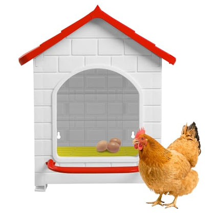 Nesting Boxes for Chicken, Plastic Compartment Chicken Nesting Boxes Coop for Laying Eggs for Hens, Ducks and Poultry - color: Red