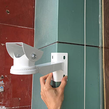 11.8'' (300mm) Heavy Duty CCTV Camera Mount Bracket - Weatherproof Pole/Wall/Corner Mount, Adjustable 90° Tilt for Bullet/PTZ/Dome IP Security Cameras