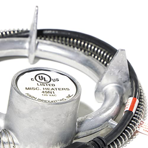 Farm Innovators 2 Pack Bucket De-Icer for up to 5 Gallon Bucket - 250W Aluminum Water Heater for Plastic or Metal Livestock Water Container - size: 2 Pack
