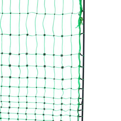 VEVOR Electric Poultry Netting, 48" H x 168' L, PE Net Fencing Kit with Posts & Double-Spiked Stakes, Utility Portable Mesh for Chickens, Ducks, Geese, Rabbits, Used in Backyards, Farms, and Ranches - size: 48in*168ft, style: Poultry
