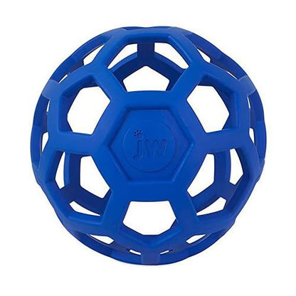 JW Pet Hol-ee Roller Dog Toy Puzzle Ball, Natural Rubber, Extra Large (7.5 Inch Diameter), Colors May Vary, (Count of 1)