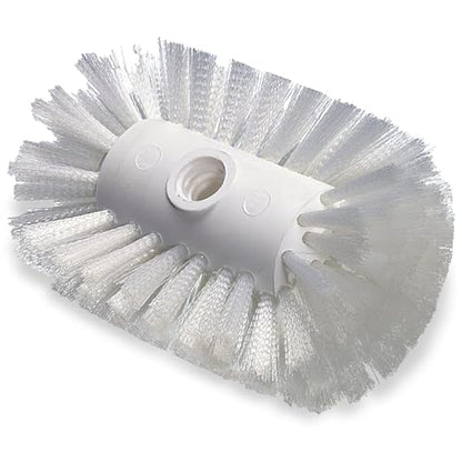 SPARTA Spectrum 7.5" Tank and Kettle Brush Head with Flared Nylon Bristles, 5.5" Diameter, 3/4-5 ACME Compatible, Commercial Cleaning Head Only, 7.5 Inches, White - size: 5.5 x 7.5 Inches