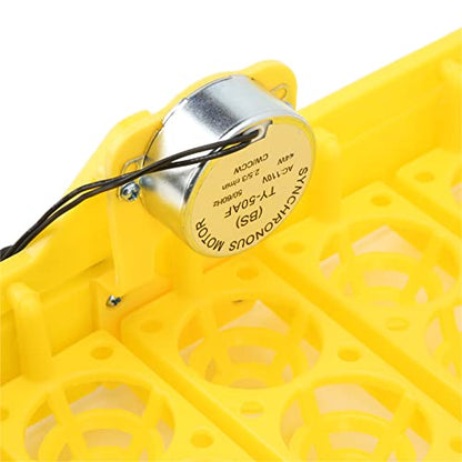 Zerodis Automatic Egg Turner, 110V Swing Around 45 Degrees to Turn The Egg Tray Egg Hatching Tray 56 Eggs Fully Automatic Incubator(Below 110V) - color: Below 110v
