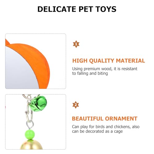 Chicken Mirror for Birds Pet Cage Accessory Resistant to Biting and Falling Fun Plaything for Parrots Roosters Hens Enrichment and Decoration