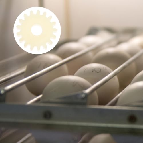 Abaodam 10pcs Incubator Gear for Turning Engine Reversible Gear Wheels Essential Incubator Accessories for Chickens and Quails Easy Installation Low Noise Farming Equipment