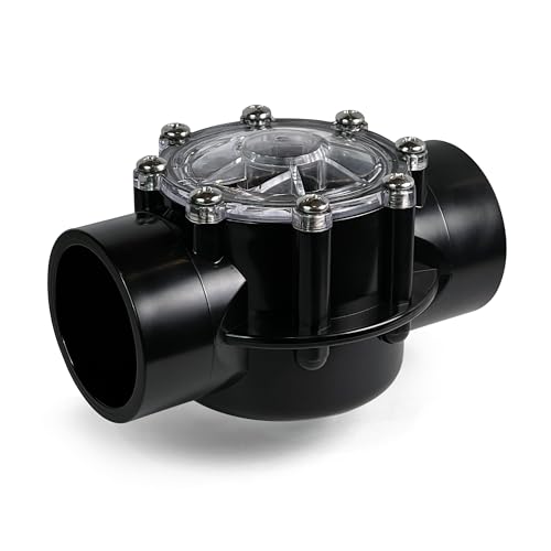 FibroPool 2 Inch Pool Check Valve – 5 PSI Spring Loaded, CPVC, Non-Lube PTFE Seats – Backflow Prevention for Pools, Spas, Heaters, Salt Systems & Chemical Feeders