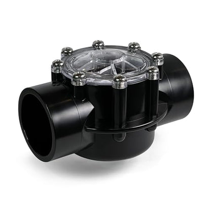 FibroPool 2 Inch Pool Check Valve – 5 PSI Spring Loaded, CPVC, Non-Lube PTFE Seats – Backflow Prevention for Pools, Spas, Heaters, Salt Systems & Chemical Feeders