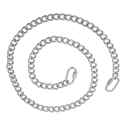 PATIKIL Gate Chain Lock, (39.4Inch, Silver) (1 Pcs)304 Stainless Steel Hanging Chain Lock for Stall Barn/Cabinet/Fence/Hammock/Pet Cages - size: 39.4Inch