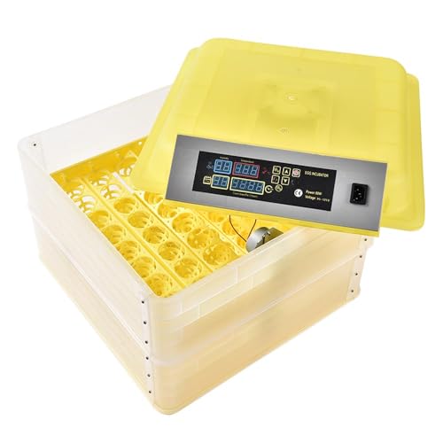 GRAND ORANGE Egg Incubator Automatic Digital Poultry Hatcher Machine Breeder with Temperature Control and Auto Turning for Hatching Chicken Duck Goose Quail Birds (96 Eggs) - size: 96 Eggs