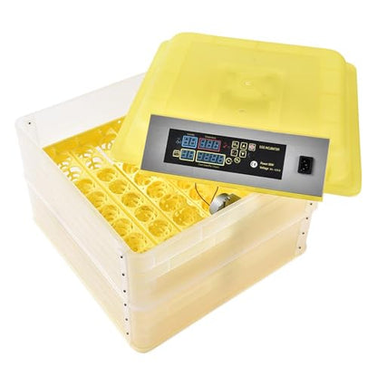 GRAND ORANGE Egg Incubator Automatic Digital Poultry Hatcher Machine Breeder with Temperature Control and Auto Turning for Hatching Chicken Duck Goose Quail Birds (96 Eggs) - size: 96 Eggs