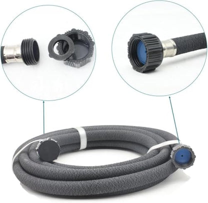 Soaker Hose 5/8" 50ft Rubber Garden Soaker Hoses, Water Seeper Round Drip Hose, Heavy Duty Drip Irrigation Hose For Vegetable, Lawn, Plants and Trees Watering - size: 5/8inch 50ft