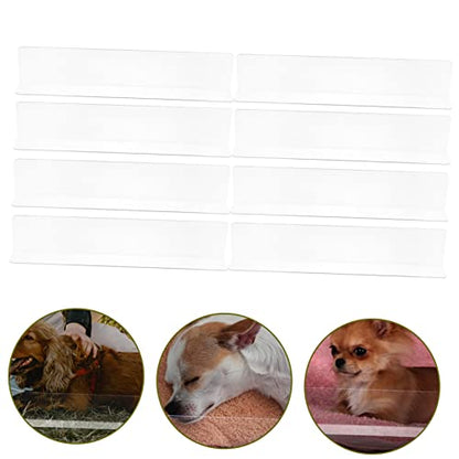 Angoily 8pcs Small Pet Cage Liner Guard for Guinea Pig and Hamster Cages Prevents Bedding Design for Visibility Edge Padding for Safety and Comfort