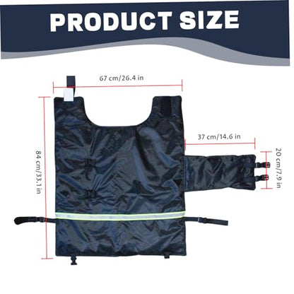 Calf Blanket Double Side Waterproof Foal Blanket with Reflective Strip Warm Goat Coat for Winter Outdoor Protection Soft Insulated Livestock Jacket for Farm Use