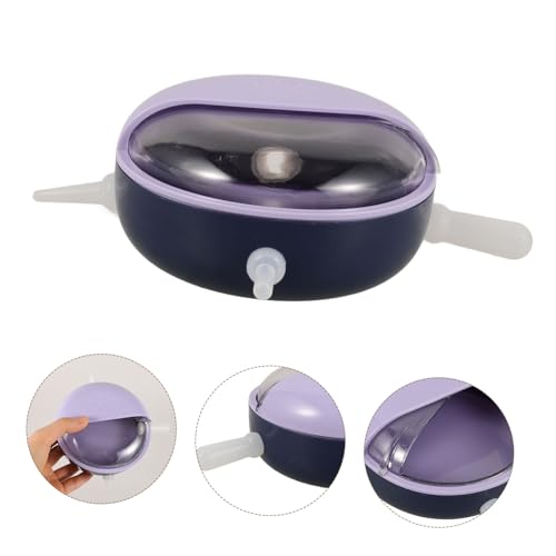 POPETPOP Puppy Feeder Bowl Detachable Bowl for Puppies Kittens Mimics Natural Nursing Posture Easy to Clean Stylish Purple Design for Multiple Pets