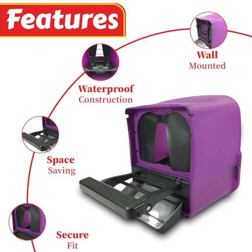 My Favorite Chicken Chick Box Lite Rollaway Nesting Box for Chickens – Single Hole Hen Laying Nest Box with Foldable Perch, Wall Mount, Ventilated Plastic Chicken Nest Box