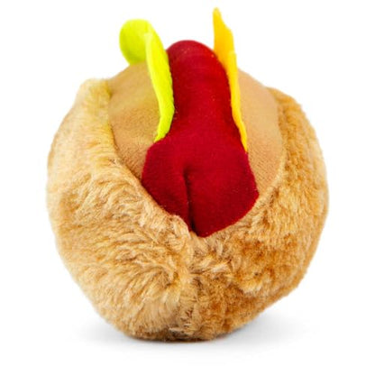 Jeffers Pet Plush American Grill Time Cuisine Dog Toys – 6" Squeaky Hotdog Plush Toys for Dogs – Chew, Cuddle, Interactive Play, Soft Durable Fabric, Puppy Gift, Christmas Stocking Stuffer - color: Brown Hotdog