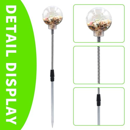 Chicken Treat Dispenser, Chicken Enrichment Toys with Spring and Ground Stake, Feeder for Coop, Coop Accessories for Hens, Geese, Ducks, Turkeys, Other Poultry - color: Soft Spring