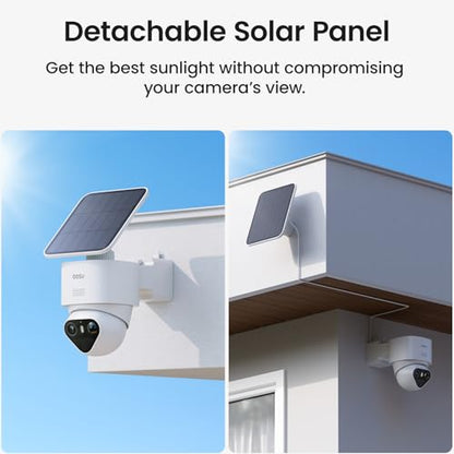 aosu T2 Ultra 4K Security Cameras Wireless Outdoor, 4 Cam Kit, Smart Home Security System with TrueColor Night Vision, AI Recognition & 360° Motion Tracking, Solar Power, Expandable 1TB Local Storage - style: 4-Cam Kit
